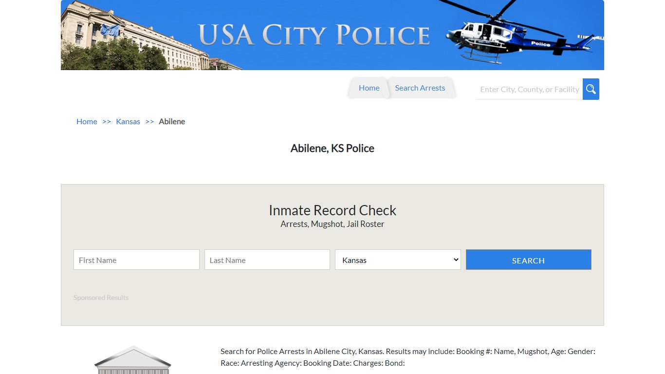 Abilene, KS Police | Jail Records